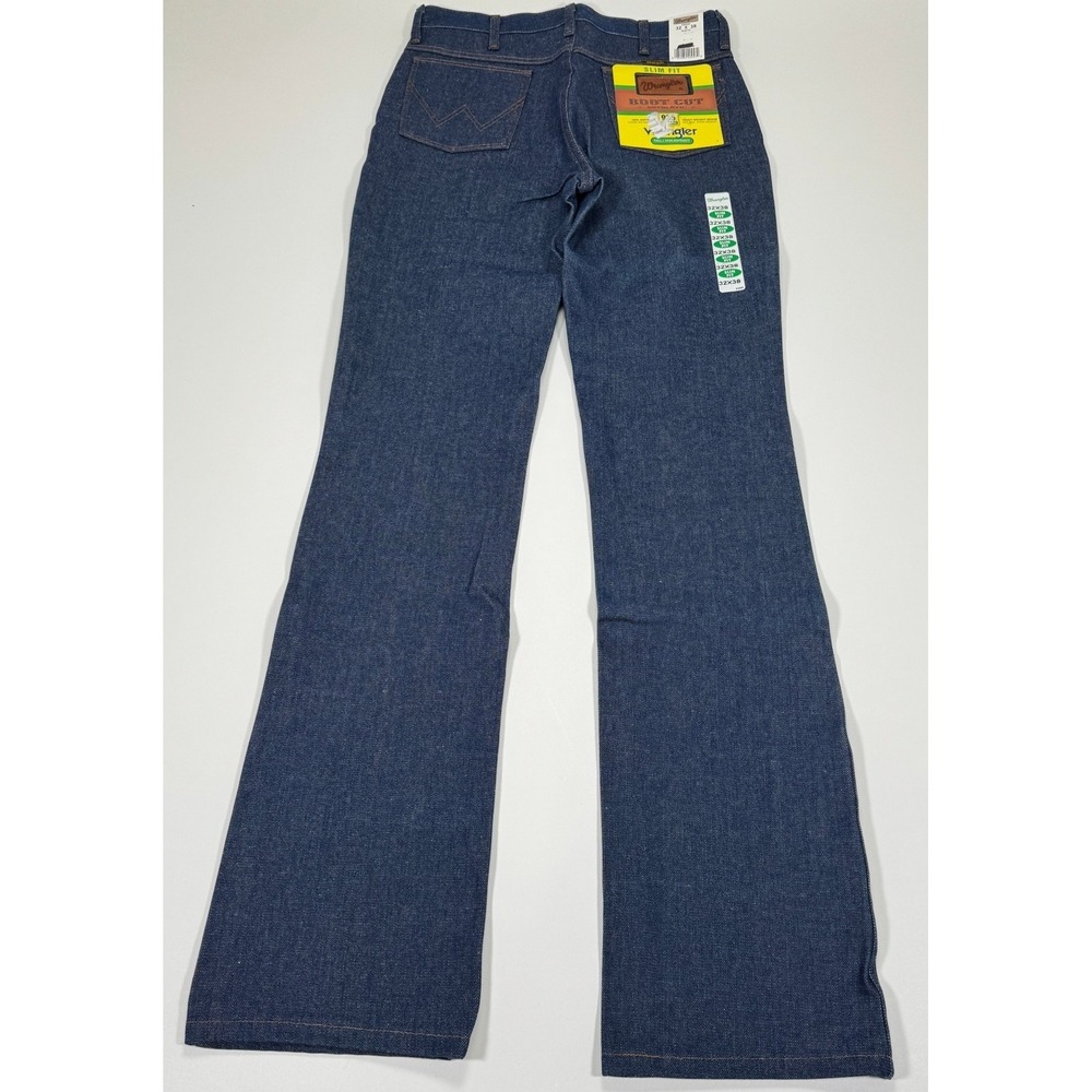 Vintage Wrangler 935NAV Boot Cut Slim Fit Jeans Mens 32x38 NWT‎ USA Fabric
